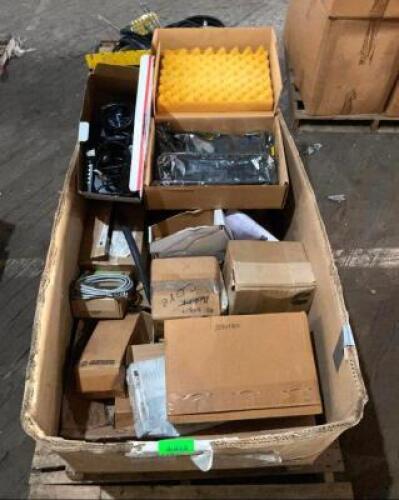 ASSORTED AUTOMOTIVE ELECTRICAL AND COMPUTER PARTS AS SHOWN