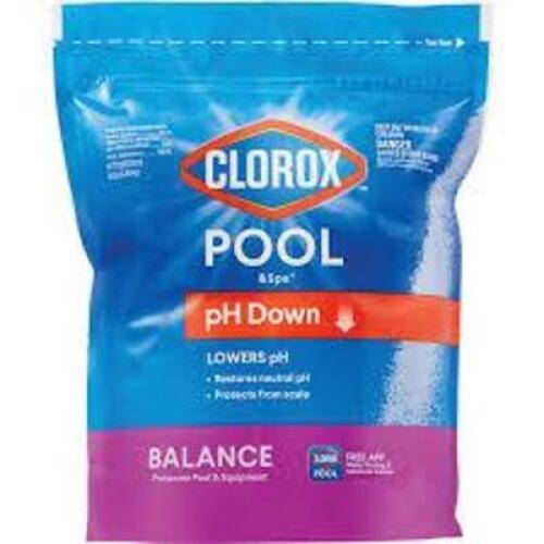 DESCRIPTION: (2) PH DOWN BRAND/MODEL: CLOROX POOL AND SPA SIZE: 4 LB RETAIL$: $11.98 ea QTY: 2