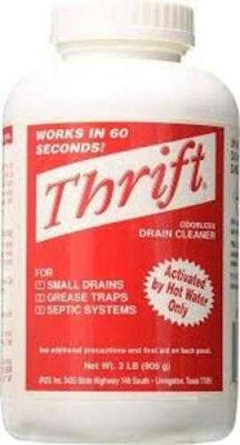 DESCRIPTION: (6) DRAIN CLEANER BRAND/MODEL: THRIFT SIZE: 2 LB RETAIL$: $25.99 EA QTY: 6