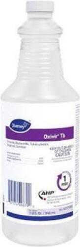 DESCRIPTION: (6) GENERAL SANITIZER BRAND/MODEL: DIVERSEY OXIVIR TB SIZE: 1QT RETAIL$: $13.48 EA QTY: 6