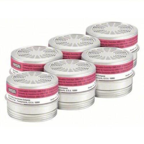 DESCRIPTION: (1) PACK OF (6) CARTRIDGE/FILTER BRAND/MODEL: MSA #4MG02 RETAIL$: $175.40 EA QTY: 1