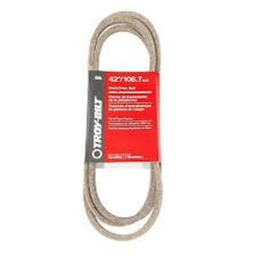 DESCRIPTION: (1) DECK DRIVE BELT BRAND/MODEL: TROY-BILT SIZE: 42" RETAIL$: $43.99 EA QTY: 1