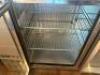 AVANTCO TWO DOOR BACK BAR GLASS DOOR COOLER. (STAINLESS) - 3