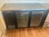 TRUE TWO GLASS DOOR BACK BAR COOLER. - 2