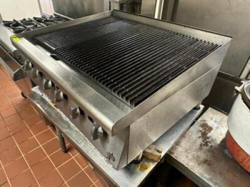 STAR 36" RADIANT CHARBROILER W/ STAINLESS STAND
