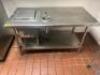 60" STAINLESS TABLE W/ DROP IN PERLICK FREEZER WELL AND DIP WELL