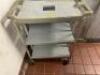 THREE TIER PLASTIC UTILITY CART.