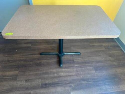 48" X 30" COMPOSITE TABLE W/ BASE.