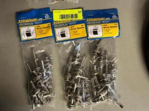 (3)- PACKS OF DRUM SANDER HARDWARE