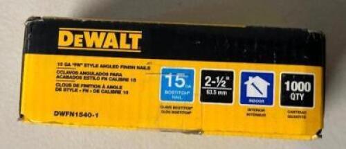 DEWALT 15GA FINISH NAILS
