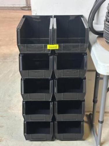 (10)- STACKABLE STORAGE BINS