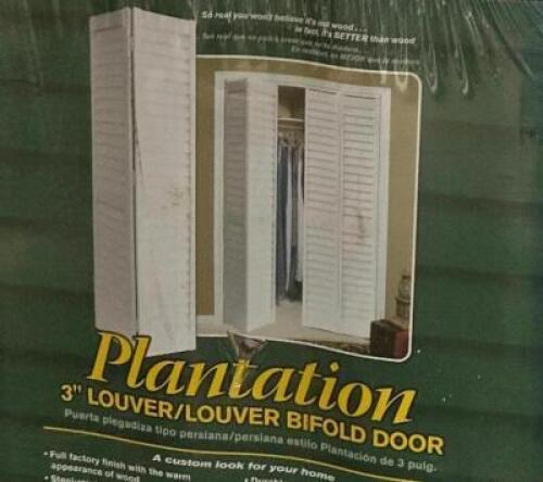 PLANTATION 3" LOUVER BI FOLD DOOR