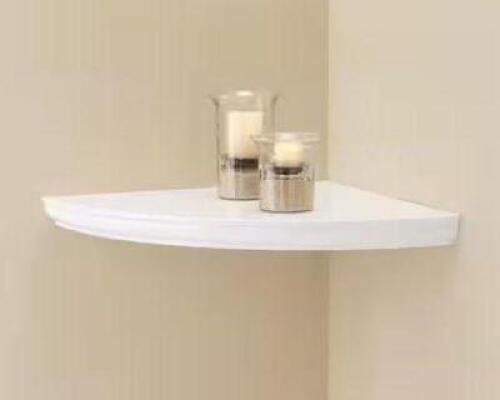 18 IN. L X 18 IN. W PROFILE WHITE CORNER SHELF