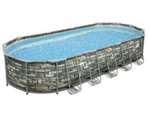 COLEMAN POWER STEEL 26� X 12� X 52� OVAL METAL FRAME ABOVE GROUND POOL SET