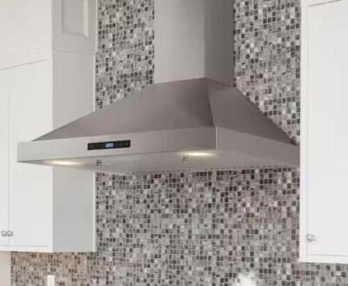 30 IN. W CONVERTIBLE WALL MOUNT RANGE HOOD WITH 2 CHARCOAL FILTERS IN STAINLESS STEEL