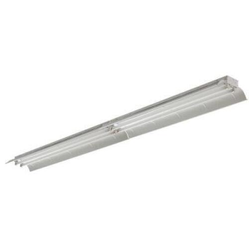 LITHONIA LIGHTING INDUSTRIAL WORK LIGHT FIXTURE WITH ELECTRONIC BALLAST 4L T8 32 WATT - 8 FOOT