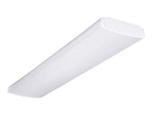 LITHONIA LIGHTING 48 IN. WRAP MULTI-VOLT 2-LIGHT WHITE BALLAST CEILING FLUSHMOUNT