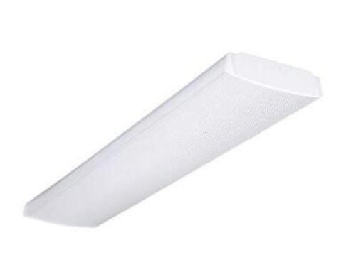 LITHONIA LIGHTING 48 IN. WRAP MULTI-VOLT 2-LIGHT WHITE BALLAST CEILING FLUSHMOUNT