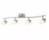 2.6 FT. 4-LIGHT BRUSHED NICKEL INTEGRATED LED FIXED TRACK LIGHTING KIT