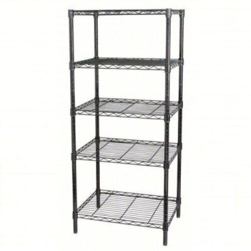 DESCRIPTION: (1) SHELVING UNIT BRAND/MODEL: MUSCLE RACK #UR1848P-BLK INFORMATION: BLACK SIZE: 18" X 48" X 72" RETAIL$: $235.00 EA QTY: 1