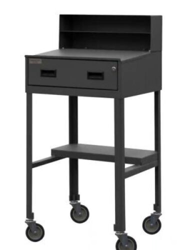 DESCRIPTION: (1) WORK STATION WITH DRAWER BRAND/MODEL: DURHAM INFORMATION: GRAY, STEEL SIZE: 23" X 20" X 47-3/4" RETAIL$: $536.30 EA QTY: 1