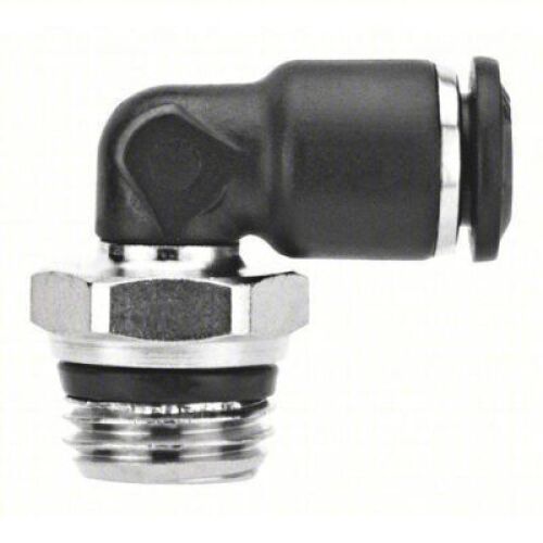 DESCRIPTION: (20) ELBOW CONNECTOR BRAND/MODEL: AIGNEP #49JV23 INFORMATION: BLACK SIZE: NYLON, PUSH-TO-CONNECT X UNIVERSAL, FOR 12 MM TUBE OD, 1/2 IN P
