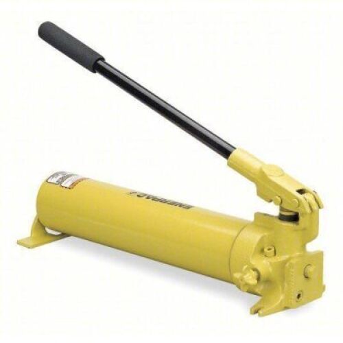 DESCRIPTION: (1) HYDRAULIC HAND PUMPBRAND/MODEL: ENERPAC/4YDY5INFORMATION: 2 STAGES, SINGLE ACTING, 200 PSI MAXSIZE: 6.4" X 5.5" X 21.6"RETAIL$: $859.46QTY: 1