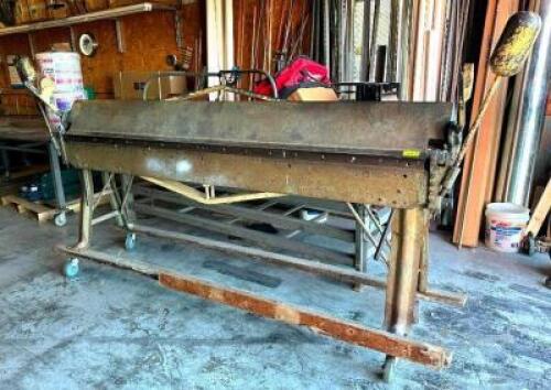 DESCRIPTION: 8' STEEL BENDING BRAKE BRAND/MODEL: CHICAGO 818 QTY: 1