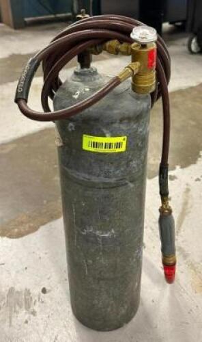 DESCRIPTION: ACETYLENE WELDING TANK WITH TORCH QTY: 1