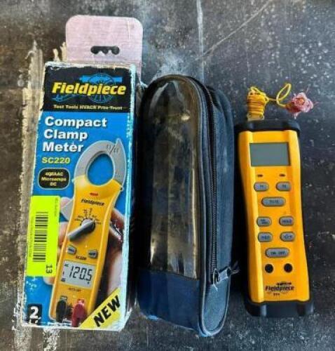 DESCRIPTION: DUAL TEMPERATURE METER TYPE K BRAND/MODEL: FIELDPIECE ST4 QTY: 1