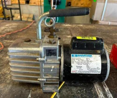 DESCRIPTION: MARATHON PUMP INFORMATION: TURNS ON, WORKING CONDITION UNKNOWN QTY: 1