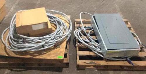 SQUARE D PANELBOARD WITH ASSORTED CONDUIT