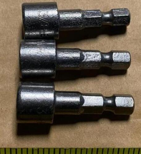 DESCRIPTION: (3) CASES OF NON MAGNETIC NUT SETTERS 3/8" ADDITIONAL INFORMATION: 1000 PER CASE, 3000 IN LOT LOCATION: BAY 7 THIS LOT IS: SOLD BY THE CA