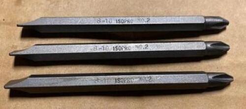 DESCRIPTION: (1) CASE OF ISO DOUBLE END PHILLIPS AND FLAT HEAD BITS NO.2 ADDITIONAL INFORMATION: 1000 IN CASE LOCATION: BAY 7 QTY: 1