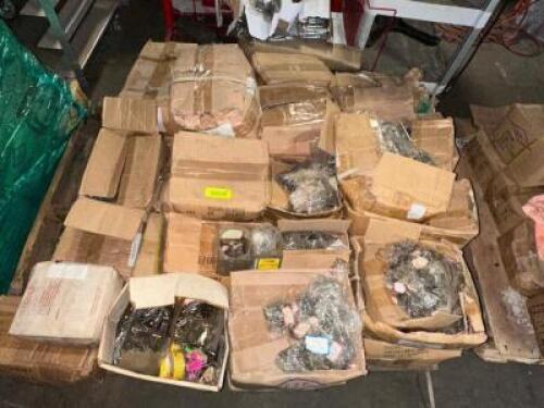 DESCRIPTION: PALLET AND CONTENTS - ASSORTED OPEN CASES OF HARDWARE, BITS, AND TOOLING LOCATION: BAY 7 QTY: 1
