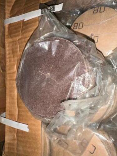 DESCRIPTION: (1) CASE OF 4" SANDING DISCS. ADDITIONAL INFORMATION: 80 - 100 GRIT LOCATION: BAY 6 QTY: 1