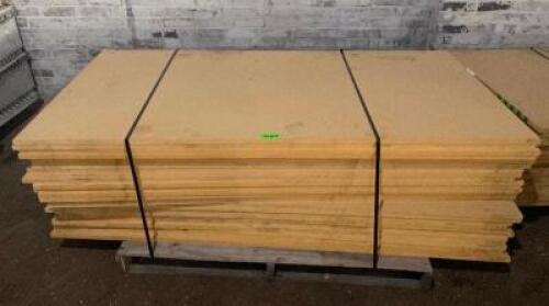 LARGE PALLET OF MDF BOARDS
