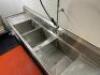 10' THREE COMPARTMENT SINK WITH SPRAYER, FAUCET, AND DRAINBOARDS - 6