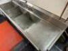 10' THREE COMPARTMENT SINK WITH SPRAYER, FAUCET, AND DRAINBOARDS - 7