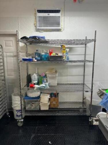 6 FT. ROLLING SHELVING UNIT