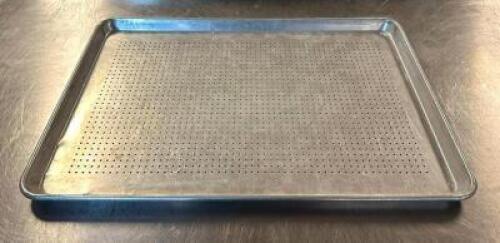 DESCRIPTION: (24) FULL SIZED PERFORATED SHEET PANS QTY: 24