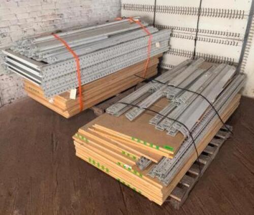 (5) - SECTIONS OF MDF SHELVING