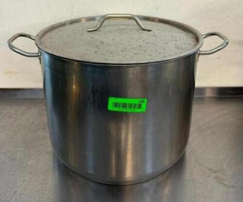 DESCRIPTION: STOCK POT WITH ID SIZE: 15"X11" QTY: 1