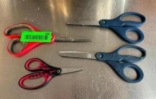 DESCRIPTION: (4) ASSORTED SCISSORS QTY: 4