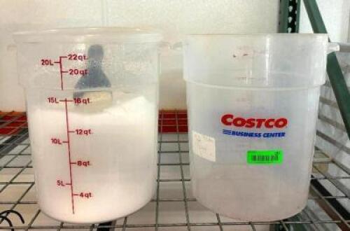 DESCRIPTION: (2) 22 QT. INGREDIENTS CONTAINERS QTY: 2