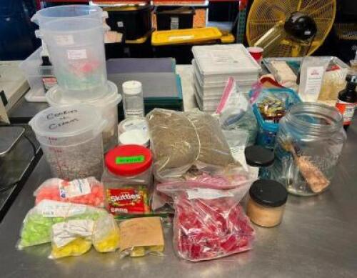 DESCRIPTION: ASSORTED EDIBLES, CANDY AND ETC. QTY: 1