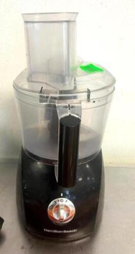 DESCRIPTION: FOOD PROCESSOR BRAND/MODEL: HAMILTON BEACH QTY: 1