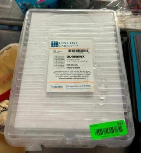 DESCRIPTION: (4) PACKS OF 250CT LABELS BRAND/MODEL: ONLINE LABELS QTY: 4