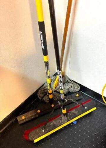 DESCRIPTION: PUSH BROOM, SQUEEGEE AND MOP QTY: 1