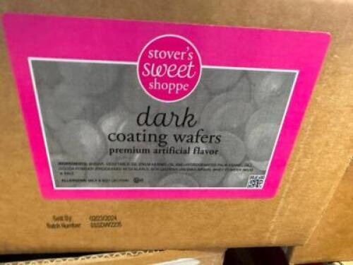 DESCRIPTION: (3) BOXES OF DARK CHOCOLATE COATING WAFERS BRAND/MODEL: STOVERS SWEET SHOPPE QTY: 3